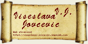 Višeslava Jovčević vizit kartica